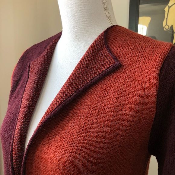 NY Collection Sweater Long Cardigan POCKETS NWT S - Picture 5 of 8